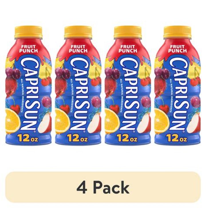 4 PACKS Capri Sun Juice Drink, Fruit Punch, 10Count, 6Ounce Pouches