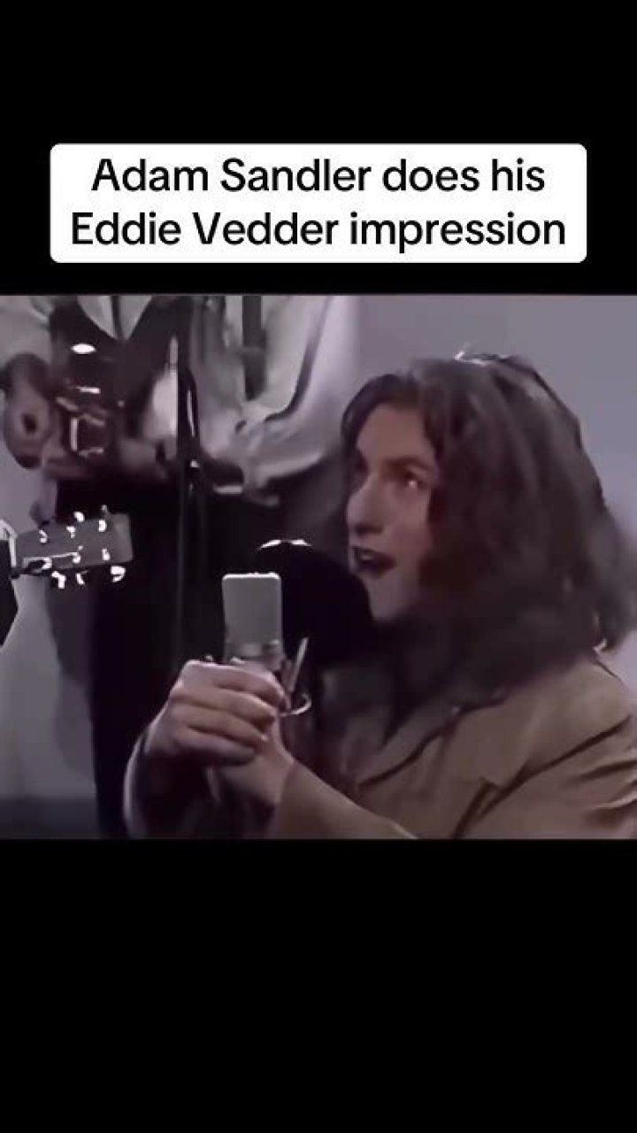 Adam Sandler Eddie Vedder Impression (Audio Only) YouTube