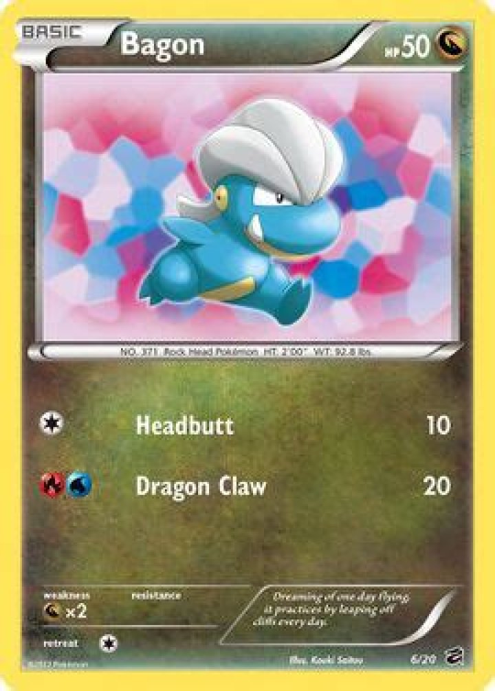 Bagon (Dragon Vault 6) Bulbapedia, the communitydriven Pok&eacute;mon encyclopedia
