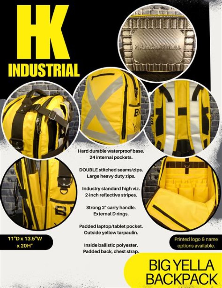 Big Yella Backpack HK Industrial