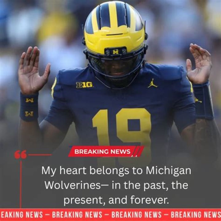 BREAKING NEWS Michigan Wolverines player JJ McCarthy talks to haters....