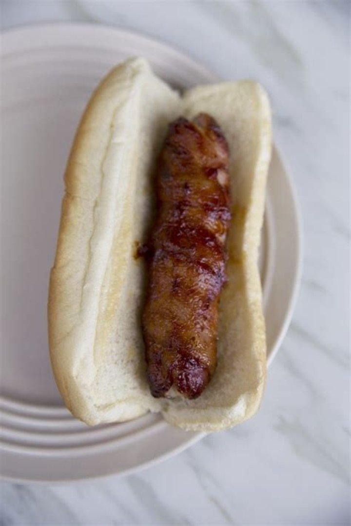 CheeseStuffed BaconWrapped Hot Dogs with Organic Valley