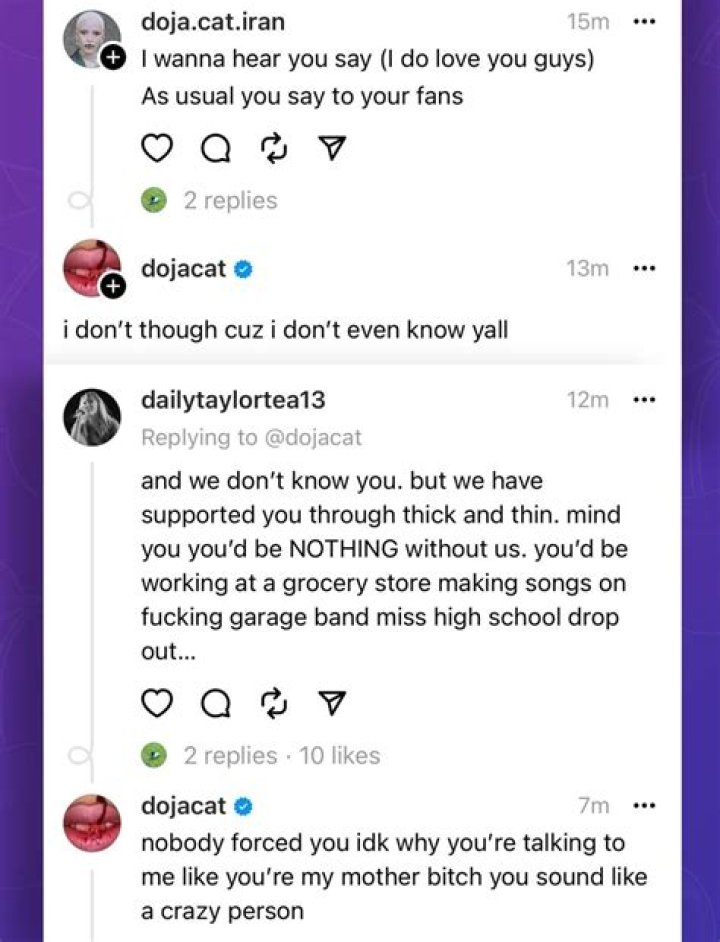Doja Cat fans claim 'the devil has her' after bald spider hair