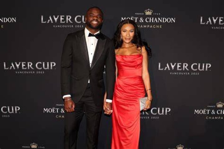 Frances Tiafoe and Ayan Bloomfield arrive at Tom Ford fashion show on... News Photo Getty Images