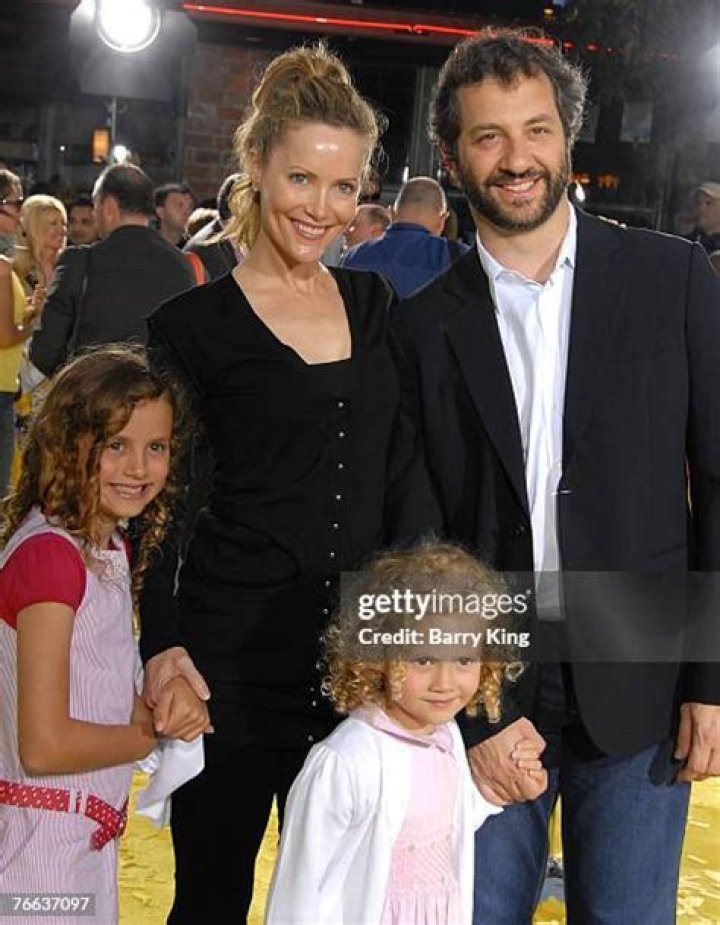 Judd Apatow and daughters arrive at You Don't Mess With The Zohan