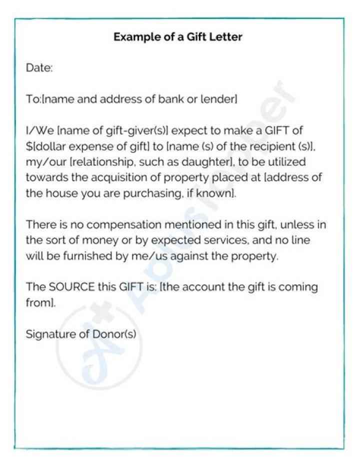 Letter of Gift Samples Examples, Format and How To Write Letter of