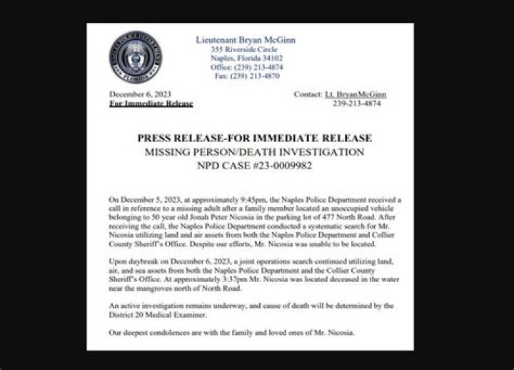Missing Jonah Peter Nicosia Technical HS of Lorenzo Walker found dead