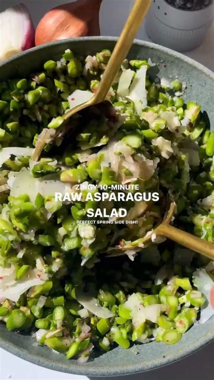 Raw Asparagus Salad with Summer Squash Chef and Author Robin Asbell
