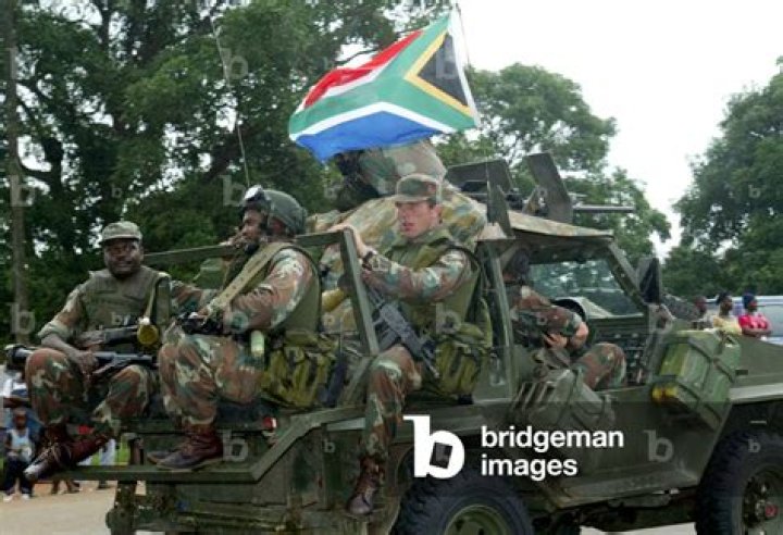South African special forces during a weapons course in Bloemfontein in
