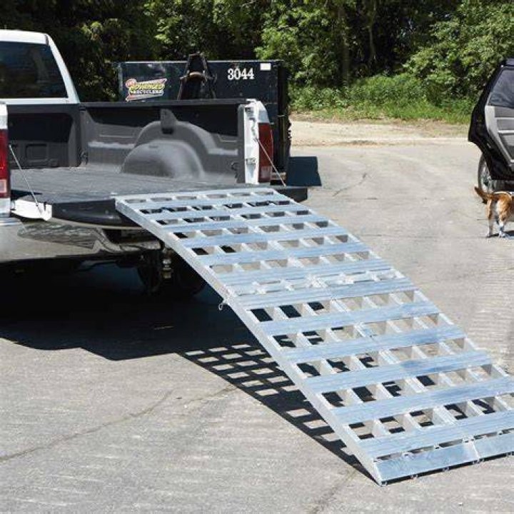 UltraTow BiFold Arched Aluminum Loading Ramp Set &mdash; 3000Lb. Capacity